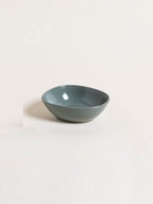 bowl irregular sparta green ceramica 16 x 13 x 5
